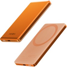 Energea Alupac Turuncu Mini Magsafe Uyumlu Powerbank 5.000 Mah