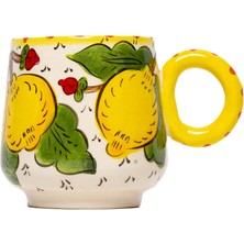 Feeling Good Inside Sicilian Lemon Collection Handmade Seramik Kahve Fincanı