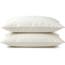 Qua Home Odin Ekru Pamuk Saten 2'li Yastık Kılıfı 50 x 70 cm