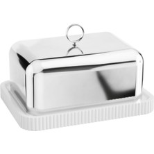 Georg Jensen Bernadotte Beyaz Silver Tereyağlık