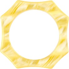 Capdeco Accessories Sarı Akrilik Peçete Yüzüğü