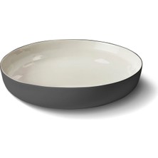 Esma Dereboy Capsule Siyah Fildişi Büyük Boy Porselen Kase