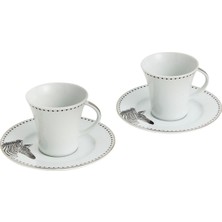 The Grade Studio Zebra Collection Porselen 2'li Çay Fincanı Seti