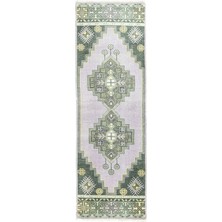 Soho Antiq Erdebil Geometrik Desenli Yün Yolluk 73X234 cm