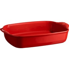 Emile Henry Kırmızı Seramik Dikdörtgen Fırın Kabı 42 cm