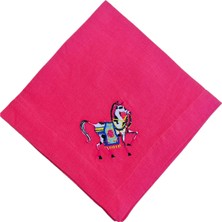 Ge Living Pembe At Desenli Dekoratif Servis Peçetesi