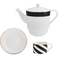 Mikasa MKLDTEA4ONE Luxe Deco Tek Kişilik Porselen Demlik Seti