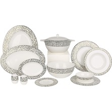 Royal Canterbury Silver Pearl 72 Parça Bone China Yemek Takımı
