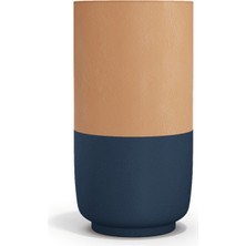 YAAZ Kuva Terracotta Mavi Seramik Saksı 50 x 80 cm