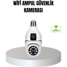Die Grup Wifi Ampul Güvenlik Kamerası 1080P Full Hd Gece Görüşlü ve Hareket Algılamalı