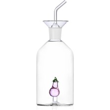Ichendorf Milano Vegetables Patlıcan Figürlü Cam Yağ Şişesi 16 x 7 cm