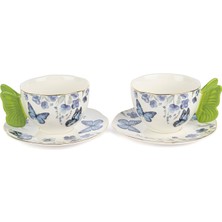 Mikasa Moor Butterfly Lovers Porselen 2'li Çay Fincan Seti