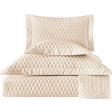 Valeron Douce Vizon Pamuk Polyester Çift Kişilik Yatak Örtüsü Seti 270 x 260 cm
