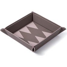 Madame Malachite Vide Poche Backgammon Vizon Deri Tepsi