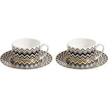 Missoni Home Siyah Gold 2li Porselen Kahve Fincan Seti