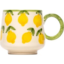 Feeling Good Inside Lemon Splash Collection Handmade Seramik Kahve Fincanı