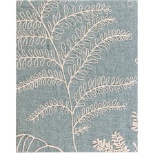 The Mia Yeşil Pamuklu Püsküllü Throw Koltuk Şalı 170 x 130 cm