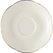 Rosenthal Sanssouci Elfenbein Gold Porselen Kahve ve Çay Fincan Tabağı 14 cm