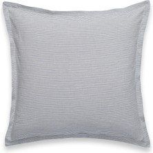 L’appartement Lina Stripe Cream Ocean Pamuk Keten Yastık Kılıfı 65 x 65 cm