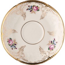 Rosenthal Sanssouci Elfenbein Diplomat Porselen Türk Kahvesi Fincan Tabağı