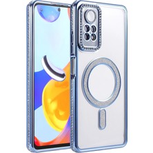 Nacario Mey Ithalat®   Redmi Note 12 Pro 4g Joke Simli Magneticsafe Kılıf - Mavi