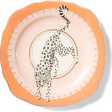 Yvonne Ellen Animals Leopar Porselen Tabak