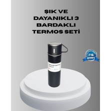 Die Grup Çelik Termos Bardak Seti | 500 ml Kapasite, Kaymaz Taban, Hediye Kutulu