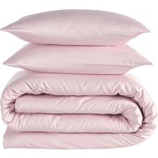 Qua Home Soho Pembe Pamuk Perkal Çift Kişilik Nevresim Seti 200 x 220 cm