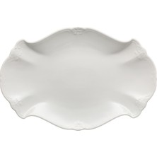 Rosenthal Baronesse Beyaz Porselen Oval Servis Tabağı 32 cm