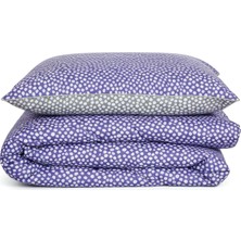 Griemay Dots Mor Pamuklu Battal Boy Nevresim Takımı 240 x 220 cm