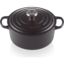 Le Creuset Imza Koleksiyonu Mat Siyah Döküm Tencere 20 cm