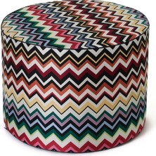 Missoni Home Belfast Çok Renkli Zikzak Desenli Puf