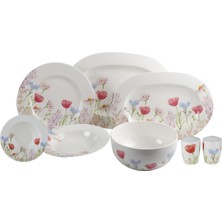Royal Canterbury Blooming Field 53 Parça Bone China Yemek Takımı