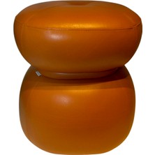 Pinarch Design Barrel Taba Deri Puf