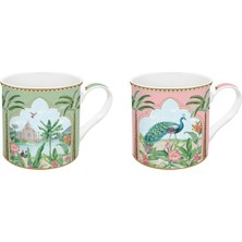 Easy Life Paradise Sauvage Fine China Porselen 2'li Kupa Seti