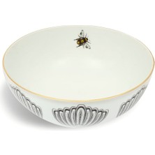 Some Home İstanbul Bee Happy Collection Arı Figürlü Porselen Orta Servis Kasesi