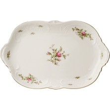 Rosenthal Sanssouci Elfenbein Ramona Porselen Oval Servis Tabağı 33 cm