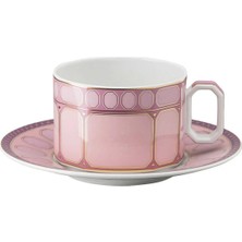 Signum Rose Porselen Çay Fincanı ve Tabağı