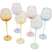 Moser Colorblocked 6li Kristal Kadeh Seti