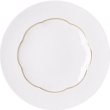 Rosenthal Sonetto Oro Beyaz Porselen Pasta Tabağı 23 cm