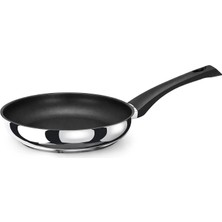 Lumenflon Domos 3ply Gümüş Çelik Tava 30 cm
