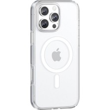 Keephone Non Yellow iPhone 16 Pro Magsafe Uyumlu Şeffaf Telefon Kılıfı