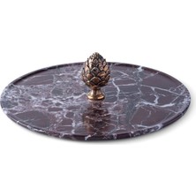 Atelier Terra Madre Nivalis Bronz Kozalak Figürlü Mermer Sunumluk