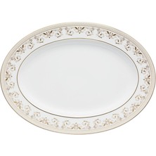 Versace Medusa Gala Oval Porselen Servis Tabağı 34 cm