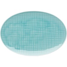 Rosenthal Mesh Mavi Oval Porselen Servis Tabağı 18 cm