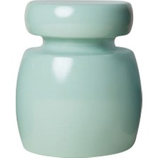 Edizione Living Pietra Mat Mint Porselen Tabure Sehpa