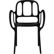 Magis Mila Polipropilen Black Kollu Sandalye