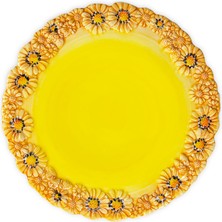 Edelweiss Italy Camomilla Sarı Seramik Servis Tabağı