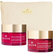 Nuxe Merveıllance Lıft Gündüz Kremi + Gece Kremi + Çanta Cilt Bakım Seti