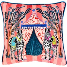 Ge Living Zebra Desenli Dekoratif Kırlent Kılıfı 50X50 cm